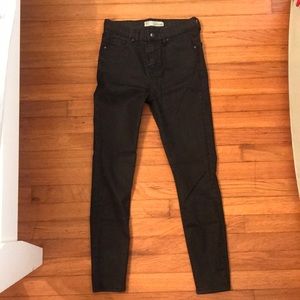 Topshop Coated Jamie Jeans